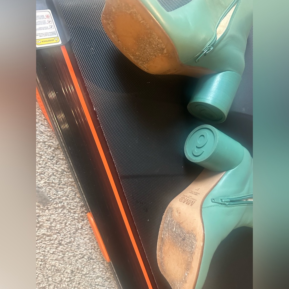 MM6 Maison Martin Margiela Mint Ankle Booties